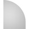 Ekena Millwork Quarter Round Top Left Surface Mount PVC Gable Vent w/ 3-1/2"W x 1"P Standard Frame, 20"W x 26"H GVPQL20X2601SN - alternate 3